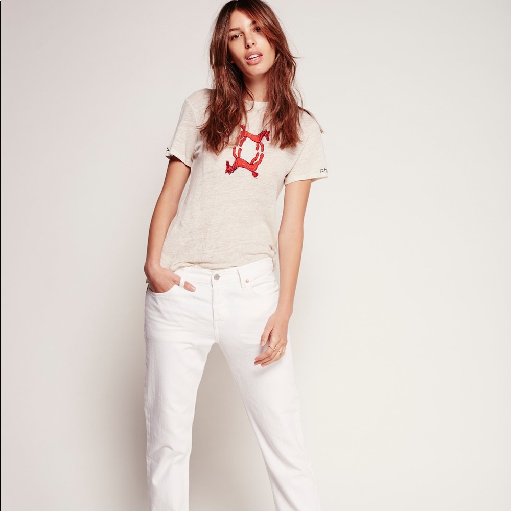 🆕 With Tags!! White Levi 501 CT Button Fly Sz 29